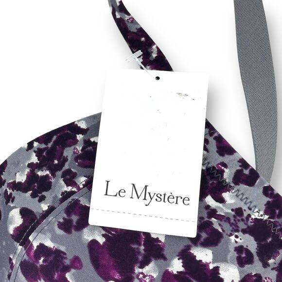 Le Mystere Safari Plunge T Shirt Bra Size 32DDD 32F Floral Winter Foliage - Picture 4 of 8